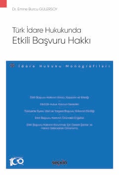 turk idare hukukunda etkili basvuru hakki idare hukuku monografileri 474097.jpg