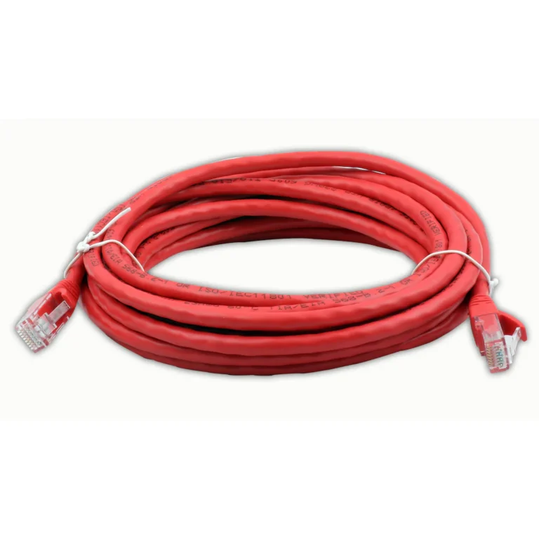 vcom np611b r 5 0 cat6 5 0mt kirmizi utp patch kablo 412441.webp