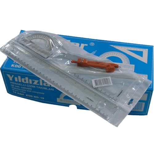 Yıldızlar Kod:019 Pergelli Çizim Takımı 30 Cm